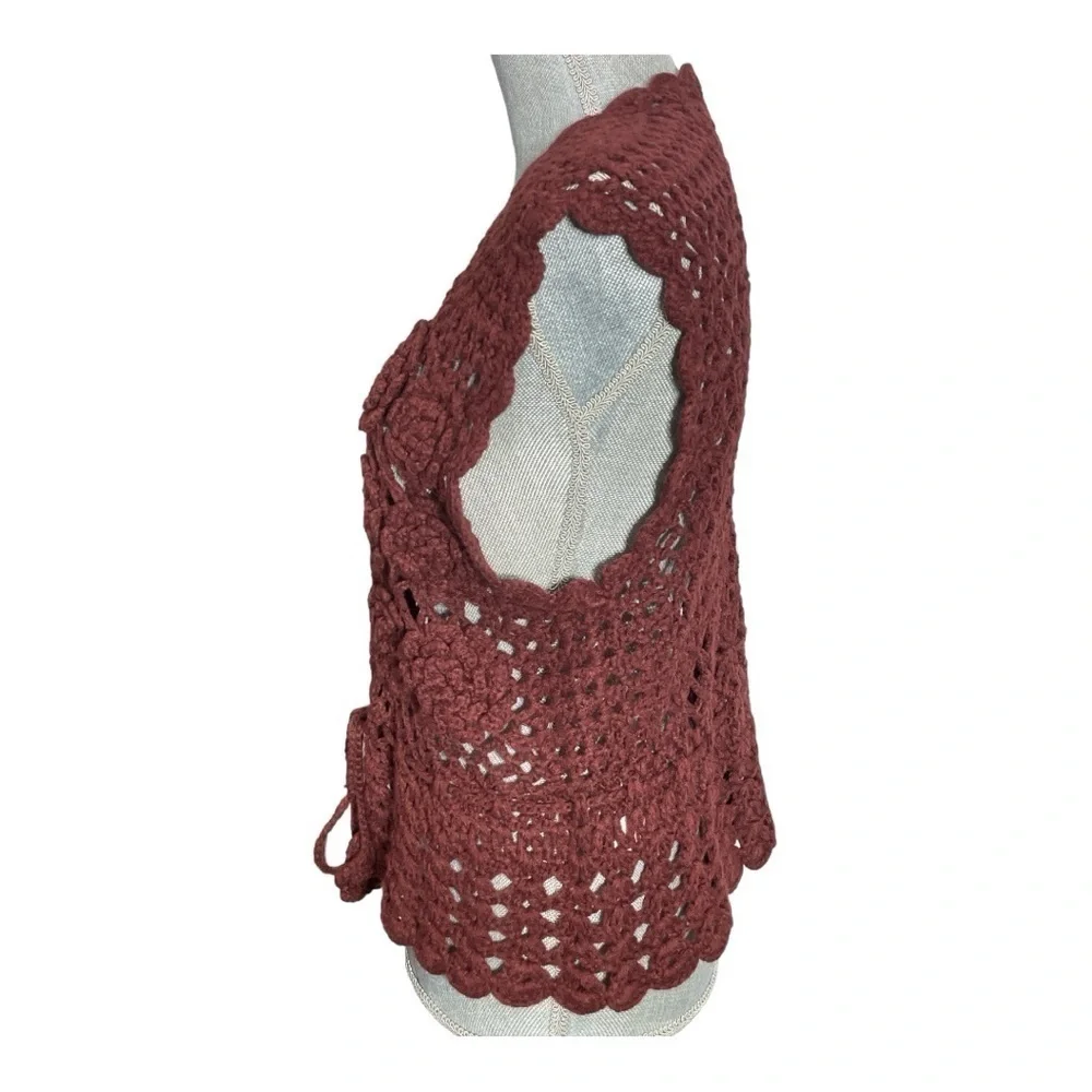 Live and Let Live Crochet Cardigan size L